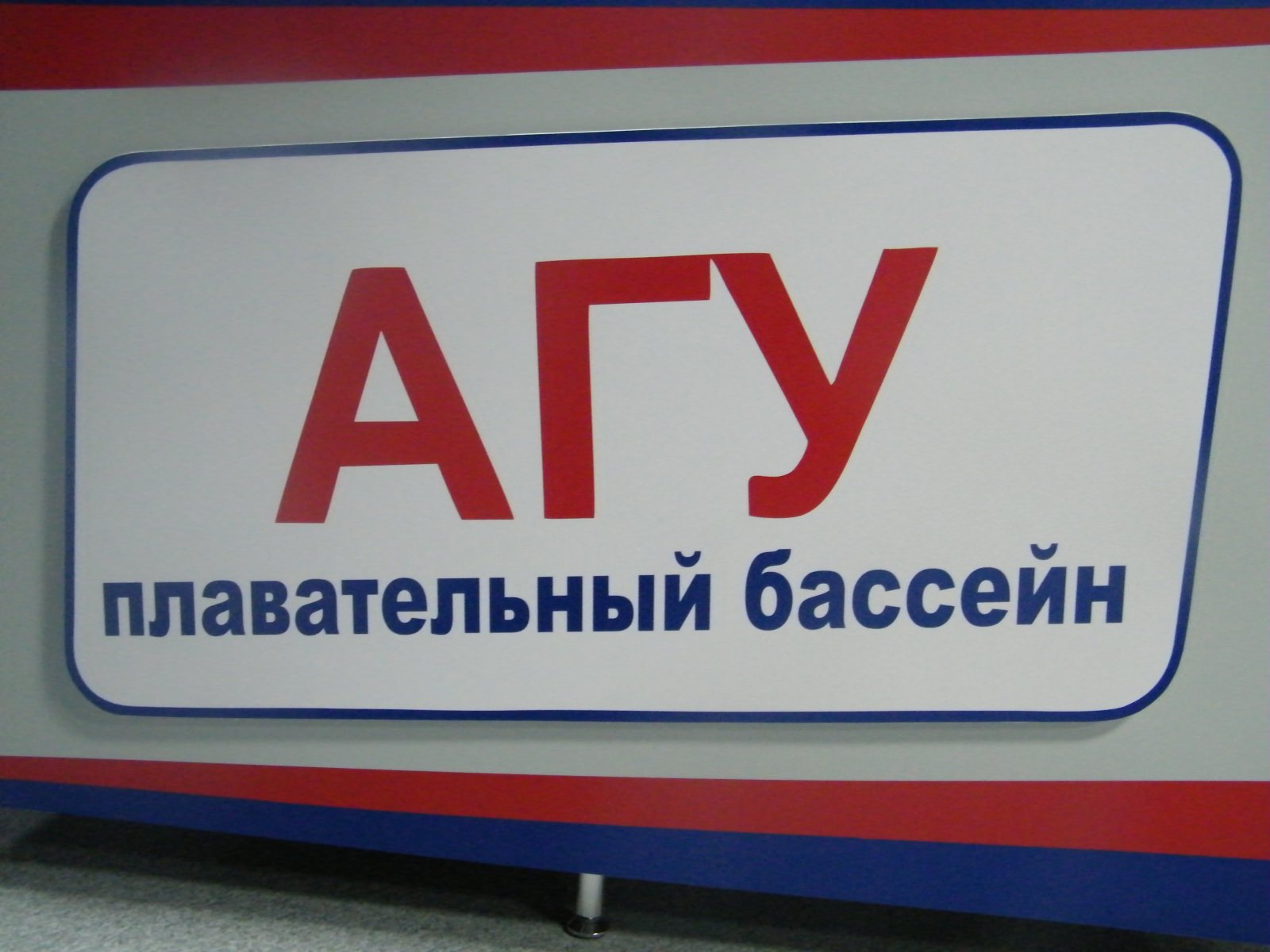 Открытие бассейна в АГУ