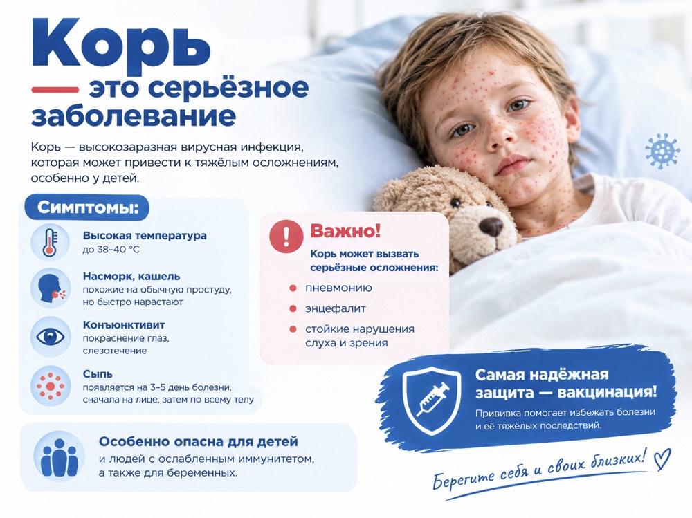 Меры профилактики и клинические проявления кори
