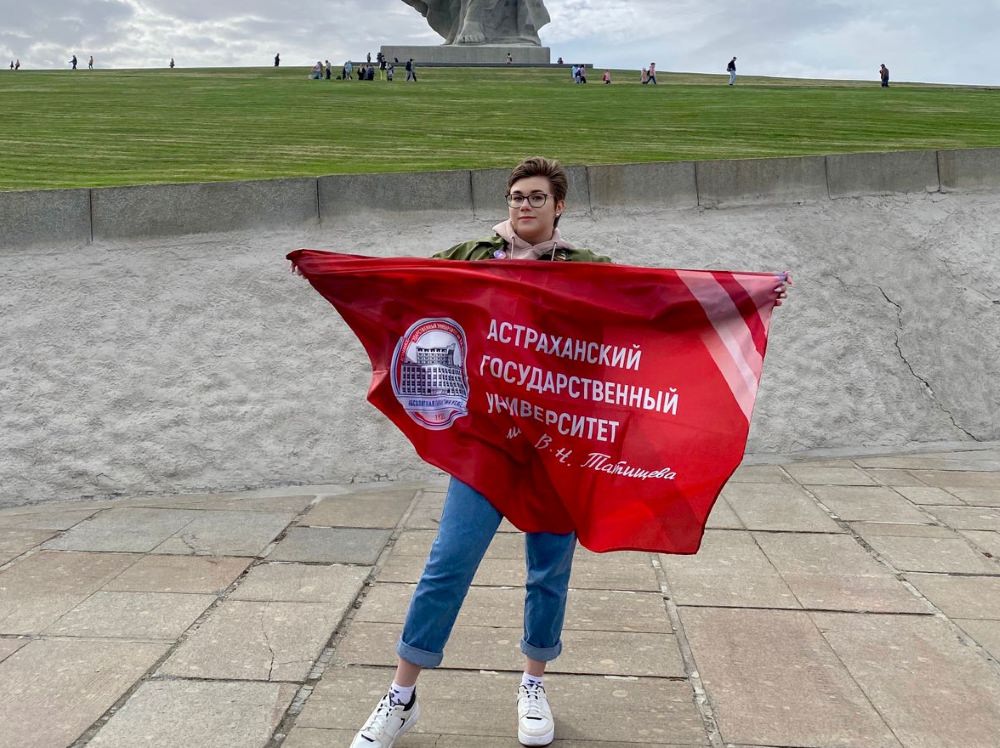 Студентка АГУ присоединилась к акции «Поклонимся великим тем годам» 